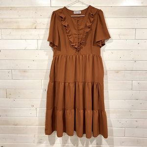 Citrus &Lemon midi dress EUC